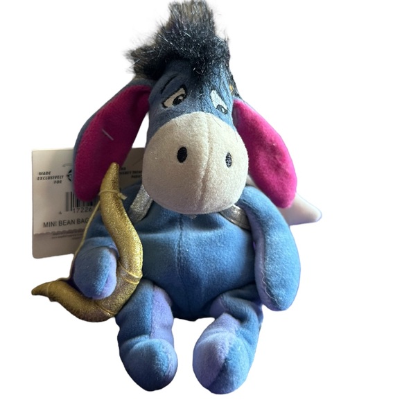 Vintage Disney Store Cupid Eeyore 9” Mini Bean Bag - Picture 1 of 8